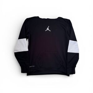 Jordan Dri-Fit Fleece Black Hoodie with Iconic Logo Size L (12-13)